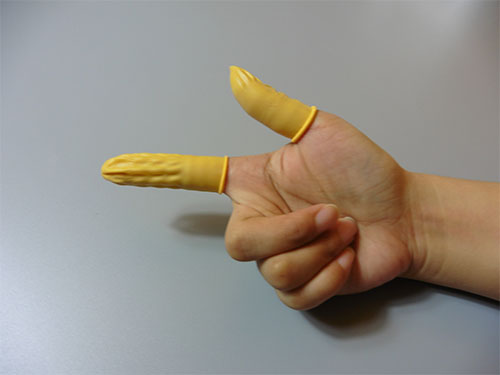 防静电米黄手指套